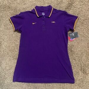 NWT Women’s Nike LSU Polo Shirt Large